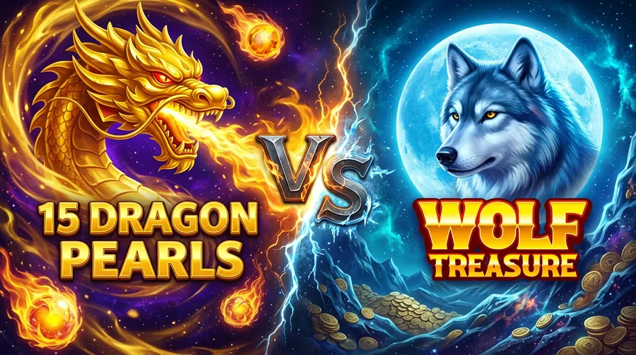 15-dragon-pearls vs wolf-treasure Comparison Banner