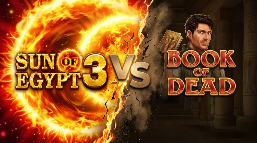 sun-of-egypt-3 vs book-of-dead Comparison Banner