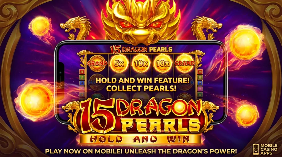 15 Dragon Pearls Mobile Gaming Banner