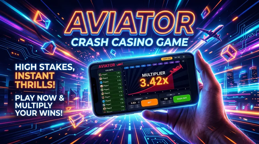 Aviator Mobile Gaming Banner