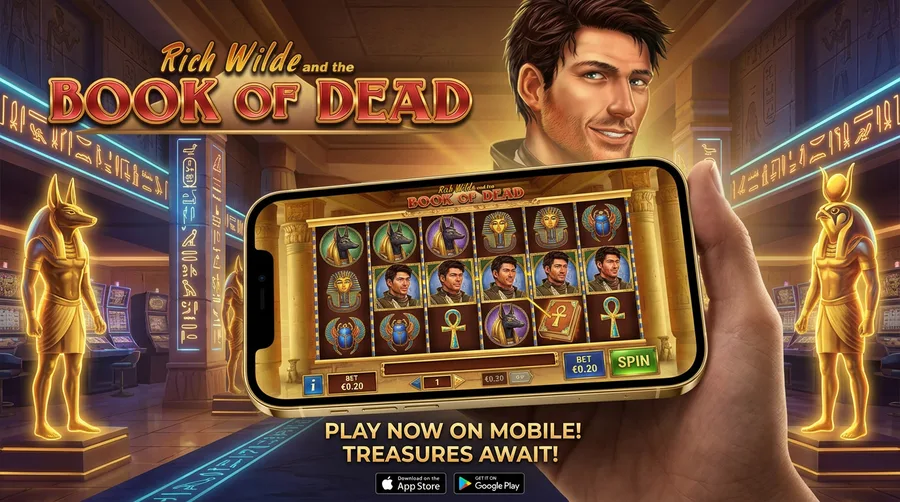 Book of Dead Mobile Gaming Banner