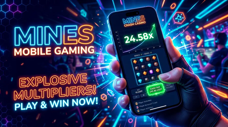 Mines Mobile Gaming Banner