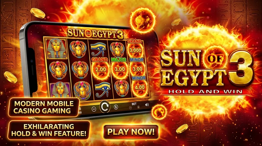 Sun of Egypt 3 Mobile Gaming Banner